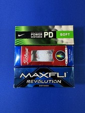 Lot of NEW IN BOX GOLF Balls Different Brands Titleist Nike Maxfli