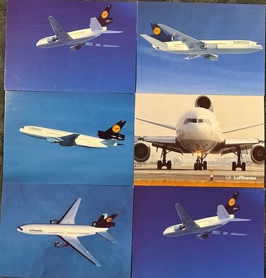 Lufthansa Vintage Postcards Postcards Photo Postcard DC-10