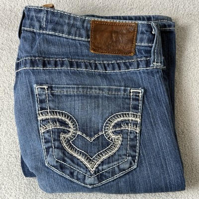 Big Star Jeans Women 31R (34x31) Blue Remy Boot Cut Low Rise Medium Wash Denim