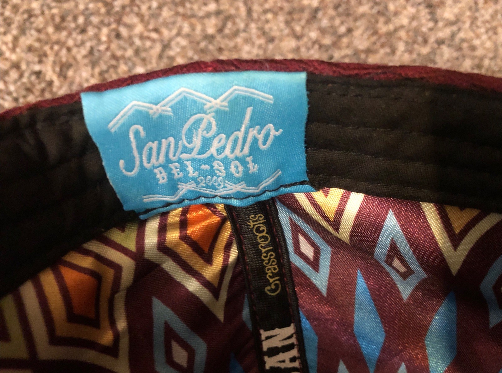 RARE Grassroots California ￼Limited Edition Cap Hat Fitted  7 1/4 Psych Eye EXC