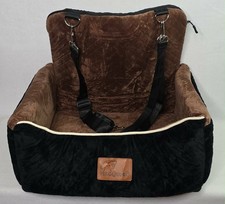 Dog Car Seat Bed 2 in 1 for Small/Medium Dogs up to 35 lbs,Adjustable Safety ...