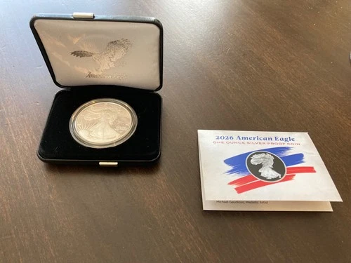 1776-2026 W Proof American Silver Eagle 250th Liberty Bell Privy ready to ship