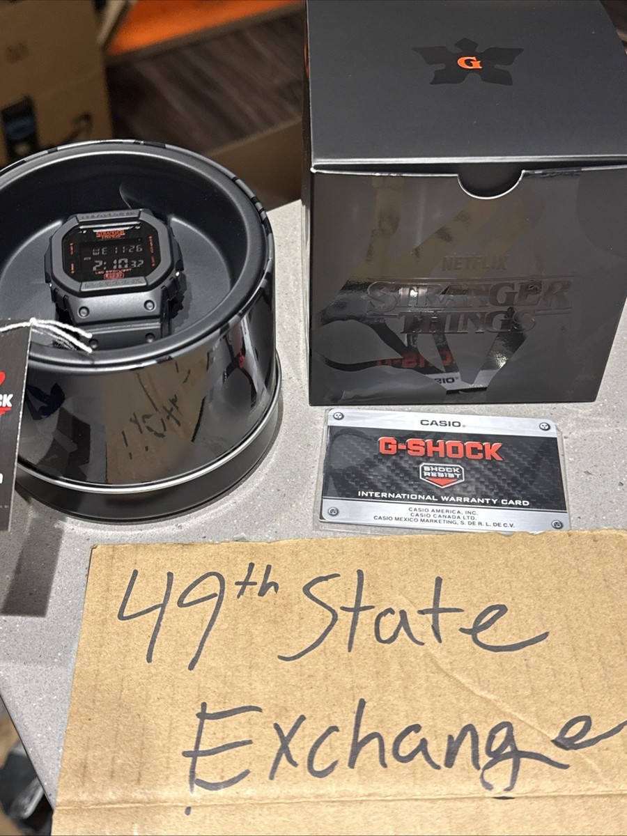 STRANGER THINGS CASIO G-SHOCK DW-5600STT-1 Netflix 2025 USA IN