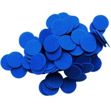 1.5 Inch Blue 94pc Stiff Felt Circles
