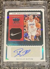2023-24 Panini Crown Royale Basketball Nicolas Batum 1 Of 1 Nike Logo Patch Auto
