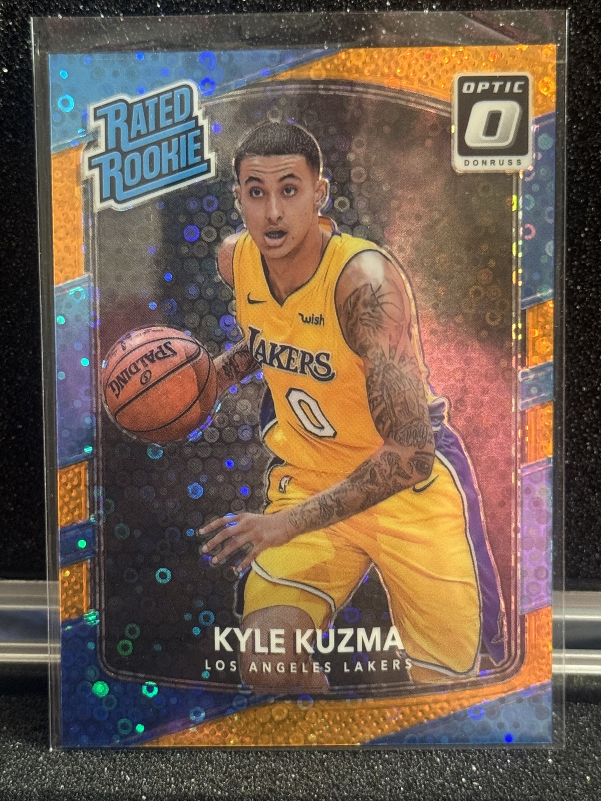 2017-18 Donruss Optic Rated Rookie Kyle Kuzma Fast Break Orange Prizm /193 