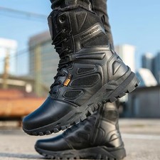 (F2) Men Wear-Resistant Tactical Training and Combat Boots for Outdoor Hiking,40