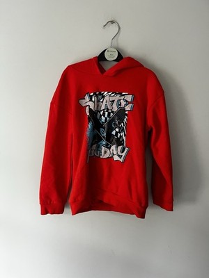 Jungen Baumwollmischung roter Hoodie, Alter 6-7, Freizeit, Skate Pullover  Charity  