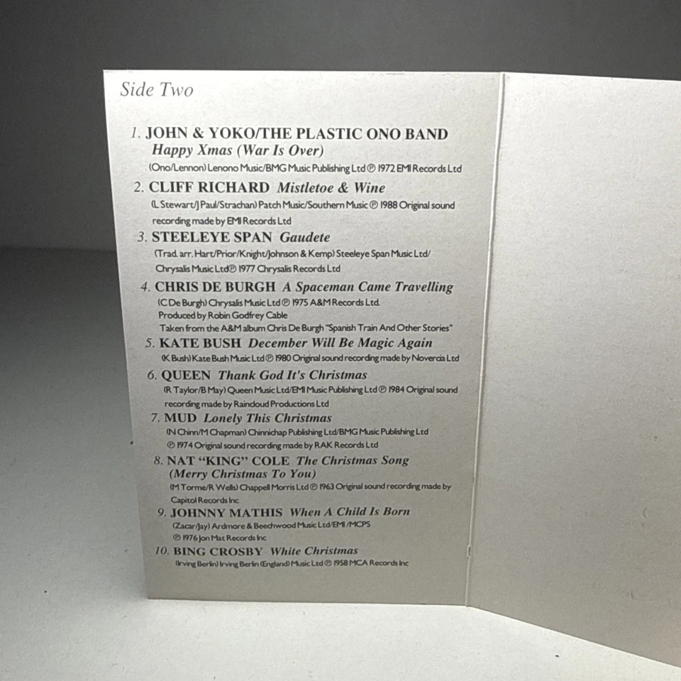 It's Christmas Time compilation Cassette Tape - Wham, Slade, Band Aid (EMI 1992) - Image 3 of 4