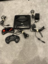 SEGA Genesis Model 2 Console - Black w/OEM Cables, Two Controllers - Tested