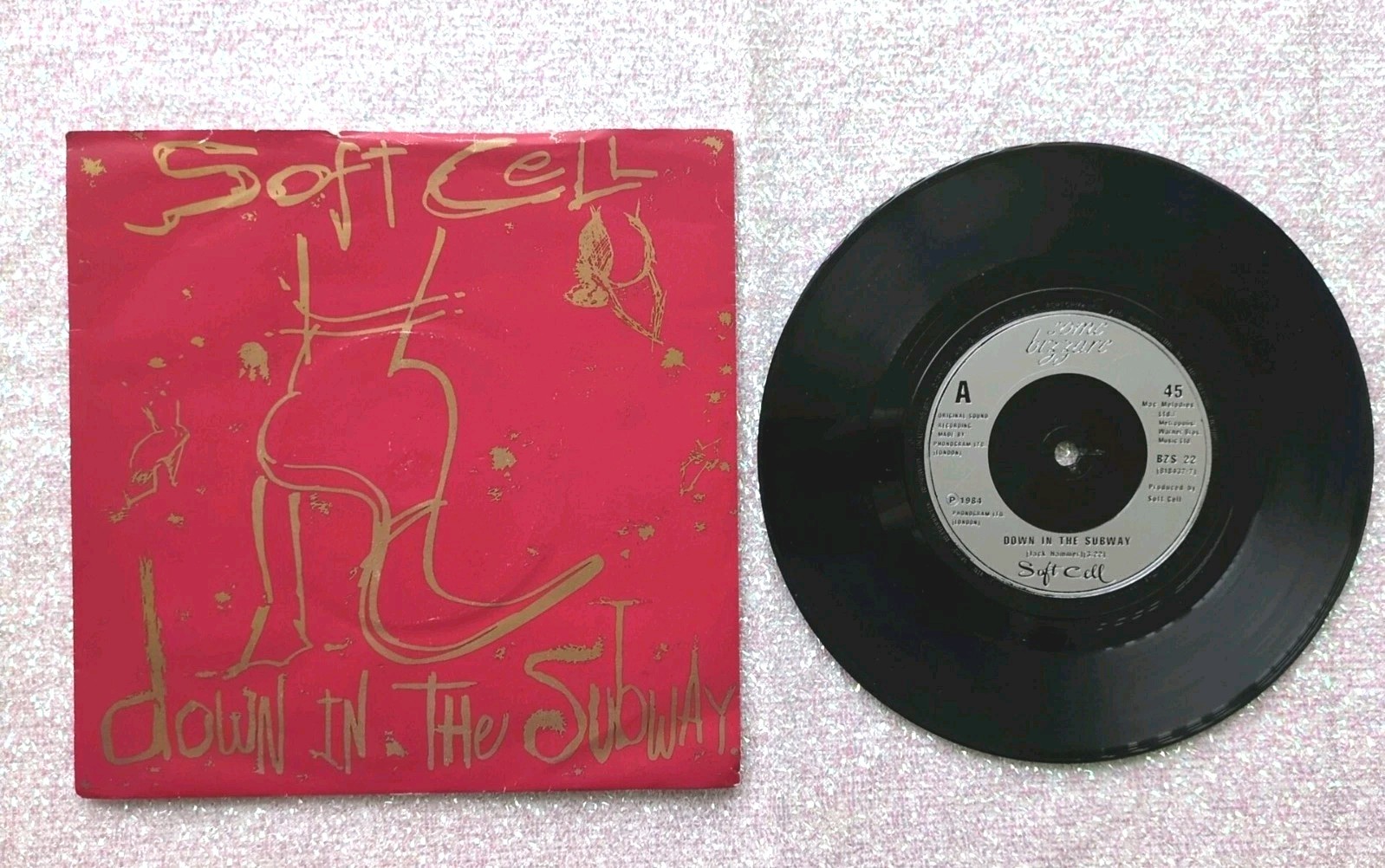 Soft Cell. Down In The Subway. 7" Vinyl. 1984. BZS22. Play Tested. V.G