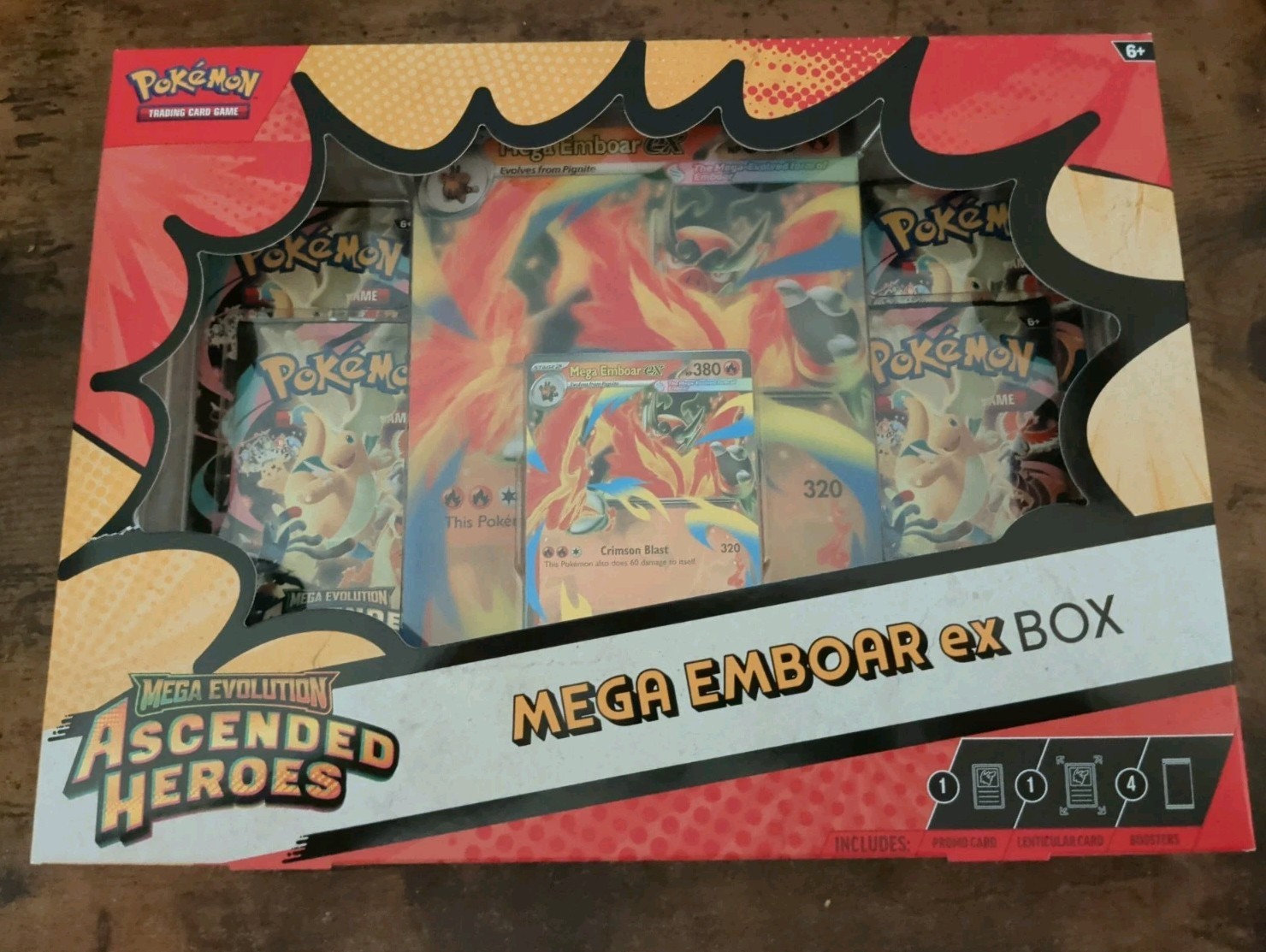 Pokémon TCG Mega Evolution Ascended Heroes Mega Emboar ex Box