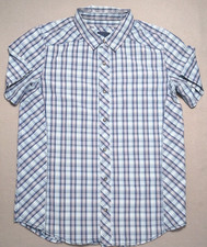 Prana Pearl Snap Shirt Mens Medium Western Outdoor Short Sleeve Casual Camping