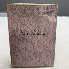 Vtg 50s VAN RAALTE Nines Sheer Toffee 9.5P Nylon Hose Stockings Seam New Box