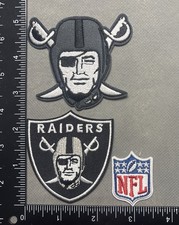 LOT OF 3 LAS VEGAS RAIDERS IRON ON EMBROIDERED PATCH