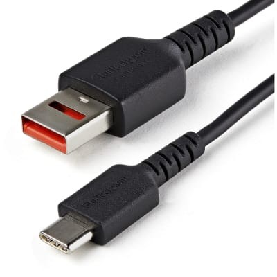 1PC STARTECH.COM USBSCHAC1M Secure Charging Cable, USB-A to USB-C Data Blocker