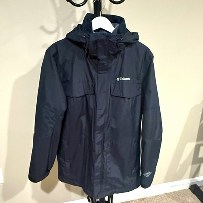 Columbia Omni-Tech Winter Coat Ski Jacket W/ Zip In Liner Men's M Complete