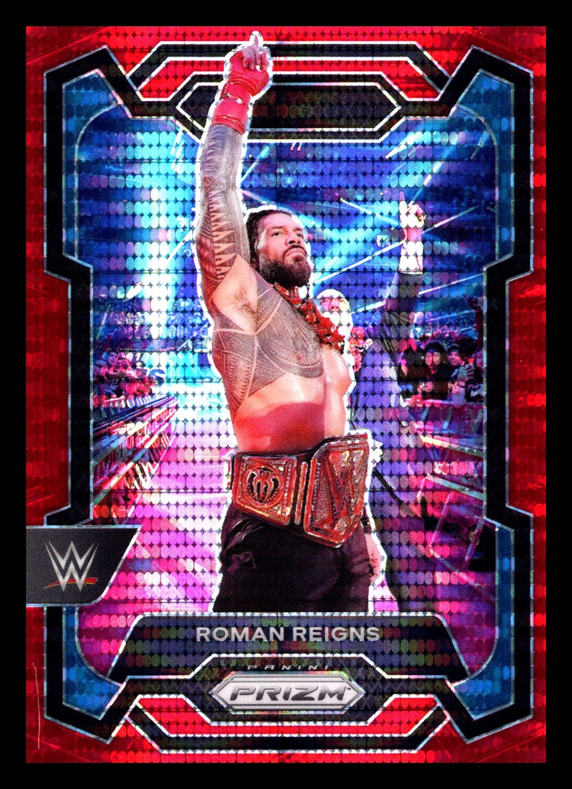 2024 Panini Prizm WWE - Roman Reigns #191 Red Pulsar /399