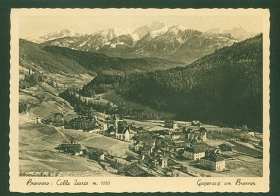 ISARCO GLUE (BZ) ON THE ROAD TO BRENNER PANORAMIC YEAR 1953