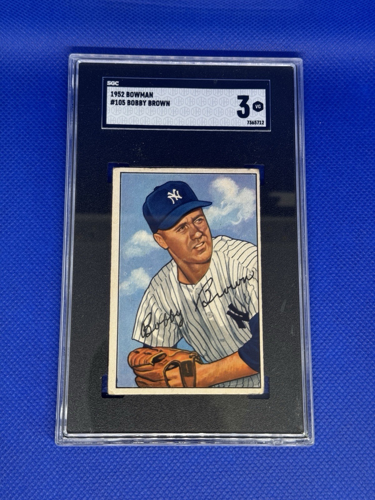 1952 Bowman Bobby Brown #105 SGC 3