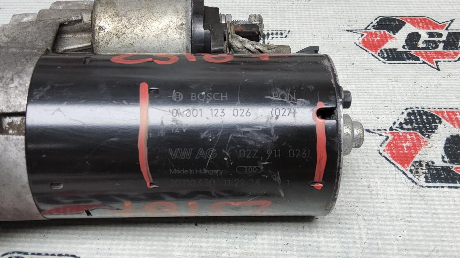 08 09 10 11 12 13 14 15 AUDI R8 5.2L V10 STARTER MOTOR ASSEMBLY OEM 02Z911023L
