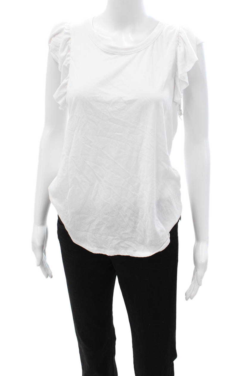 Chaser Womens Basic Light Blue Round Neck Short S… - image 7