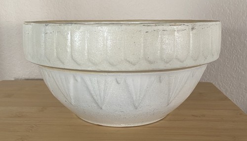 Antique Mixing Bowl 10.25” x 5.25” tall Farmhouse Primitive Country Clay City - Picture 3 of 20