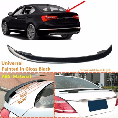 Fit For 2014-2016 Kia Cadenza Rear Trunk Spoiler Wing Gloss Black