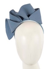 Blue felt autumn  winter racing fascinator Max Alexander RRP 139