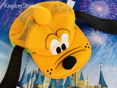Disney Parks Pluto Mesh Hat Baseball Cap Adjustable New