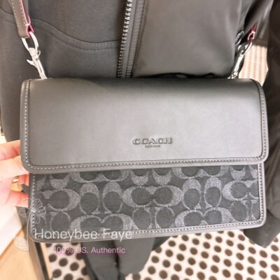 NWT Coach Turner Flap Crossbody In Signature Denim CQ148 | eBay