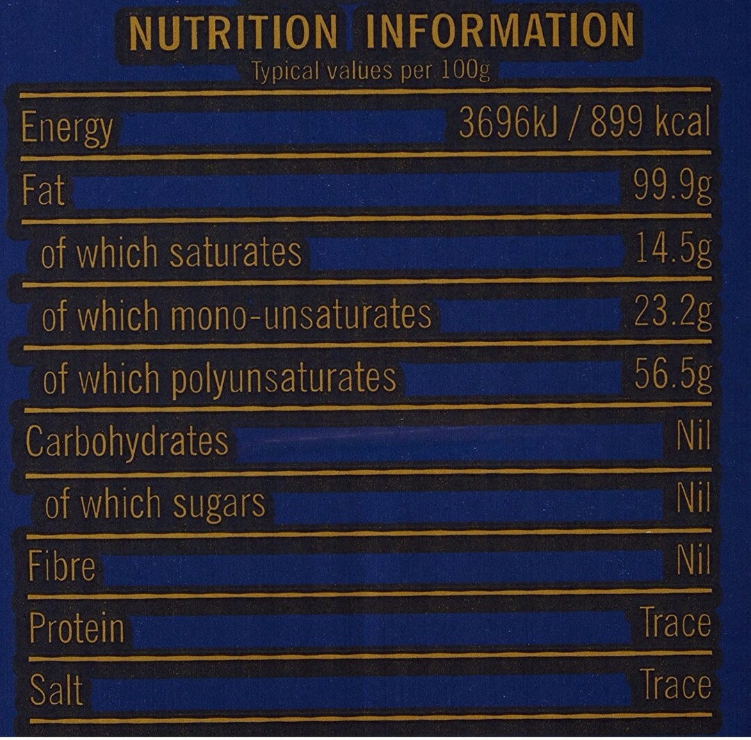 KTC Vegetable Cooking Oil 20L Catering Pack 20 litres (cardboard outer