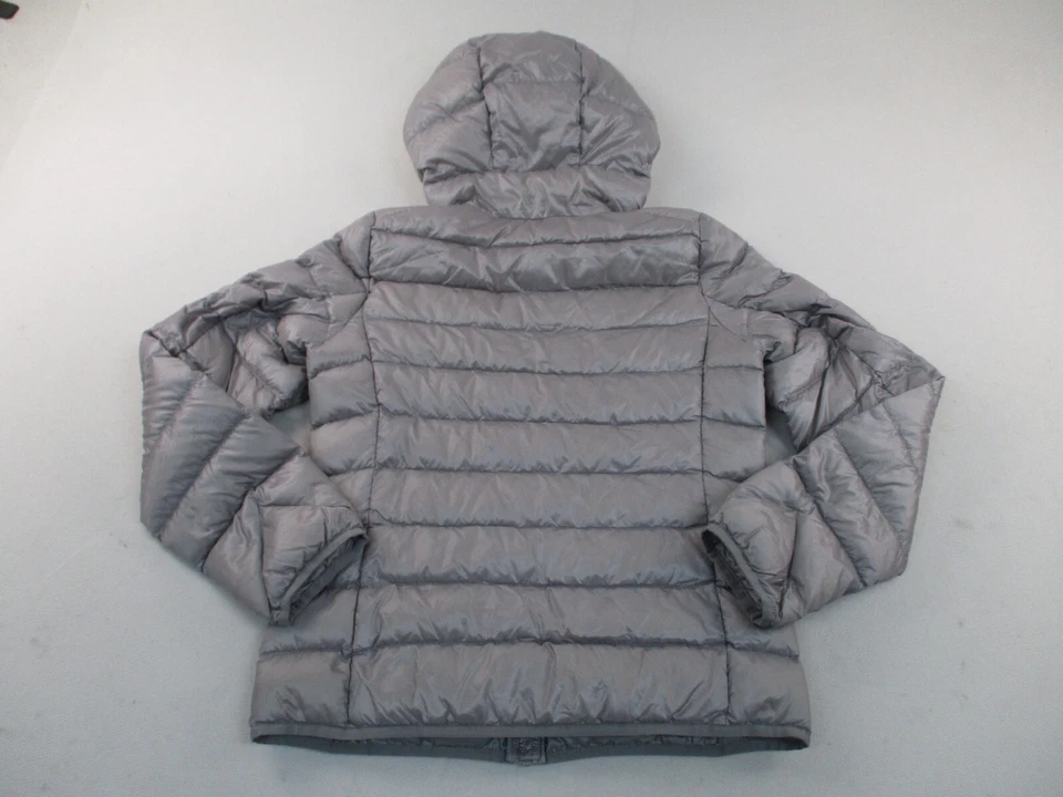 Uniqlo Down Feathers Jacket Boys Medium Hooded Zip Hooded Lightweight Packable - Image 3 of 4