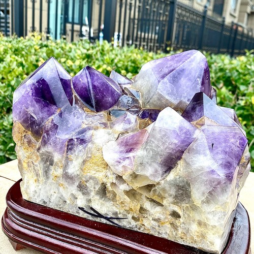 21.93LB Natural amethyst Cluster Quartz Crystal backbone mineral Specimen Healin - 第 5/15 張圖片