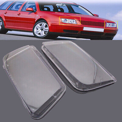 Plastic Headlamp Headlight Lenses Replacement fit for VW MK4 Jetta Bora 99-04