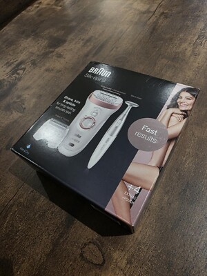 Braun Silk-épil 9 9/890 Epilierer für Damen - Weiß/Roségold