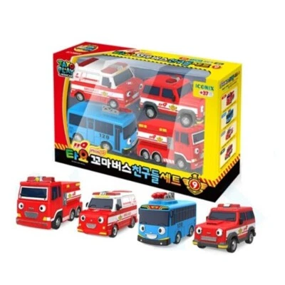 Tayo The Little Bus Friends Special Set 9 (Jesse, Fire Truck Tayo, Noah, Tanker)