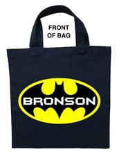 Batman Trick or Treat Bag, Personalized Batman Halloween Bag, Custom Batman Bag