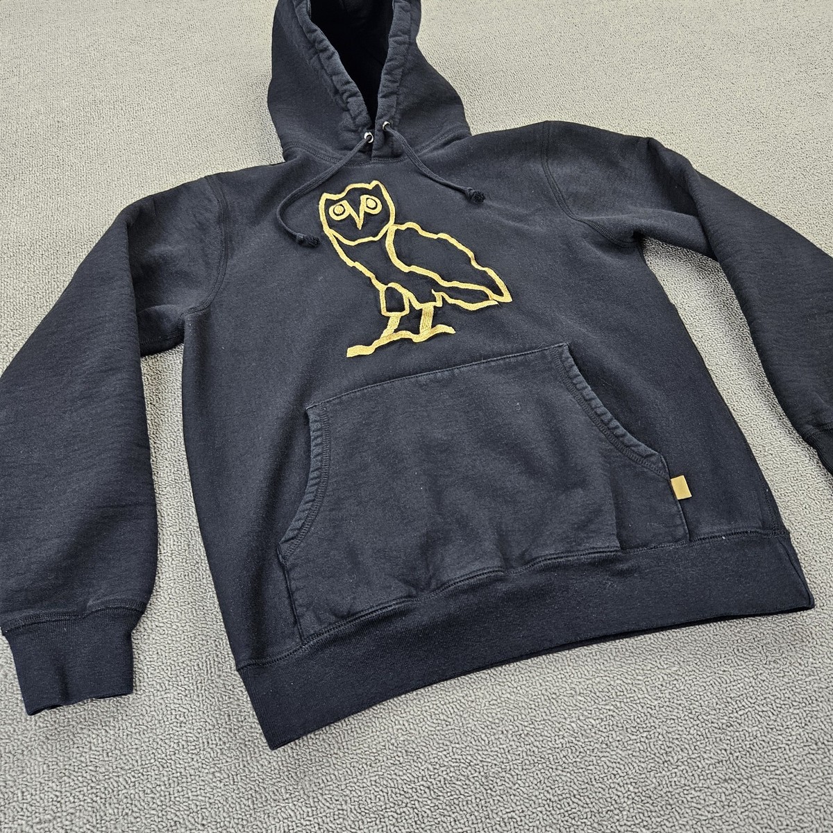フクロウの刺繍【OCTOBER'S VERY OWN】フーディ Octobers Very Own Hoodie Drake OVO OG Gold Owl Black