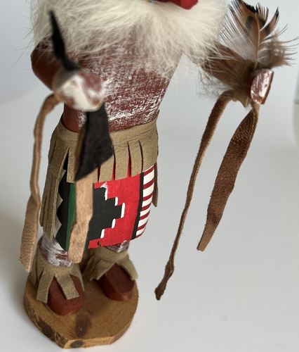 Figura de muñeca Kachina de madera hecha a mano bailarina de maíz nativa americana de laguna firmada - Imagen 4 de 10