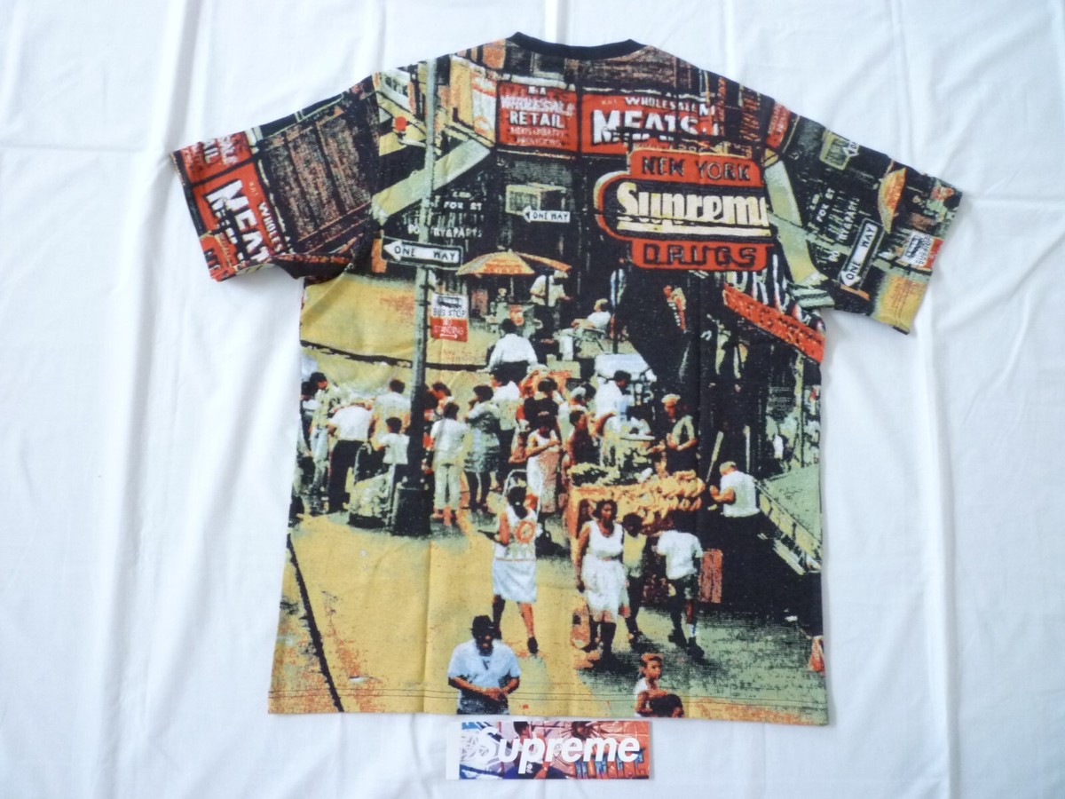 Supreme Street Scene Jacquard Short Sleeve Top Large Brand