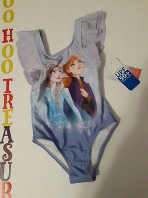 Disney Frozen 2 Girls Swimsuit 2T NWT Ultraviolet Protection Factor