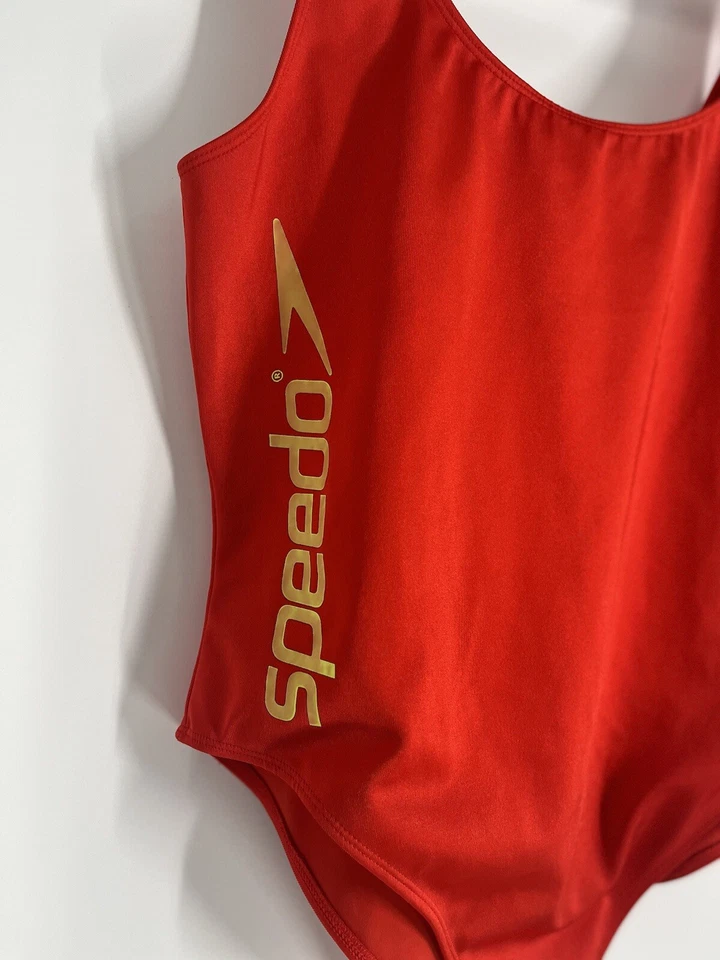 SPEEDO Forever 21 Plus 尺寸 0X 女式红色单件泳衣高腿 — 第 4/4 张图片