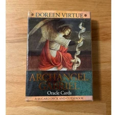 SEALED NEW Archangel Gabriel Oracle Cards Deck GOLD GILDED Doreen Virtue