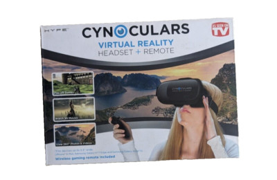 Hype Cynoculars Virtual Reality Headset + Remote Wireless Gaming 360 Viewing    