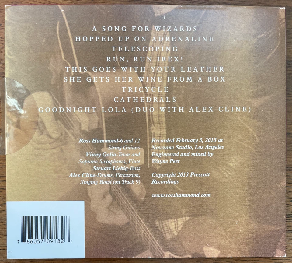 Ross Hammond Quartet: Cathedrals (CD, 2013, Prescott) Foto 2 de 2