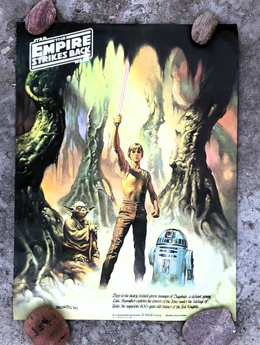 1980 STAR WARS POSTER EMPIRE STRIKES BACK BORIS VALLEJO #1 COCA COLA PROMO LUKE