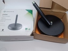 K & M 23200-500-55 Tabletop Round Base 6.89" Height Microphone Stand With Anti