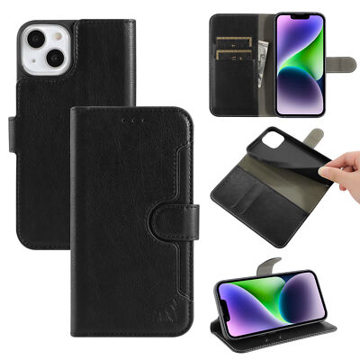 iPhone 16 Pro Galaxy S25, S24 Ultra, S23, S22 Leder Flip Wallet Case Premium