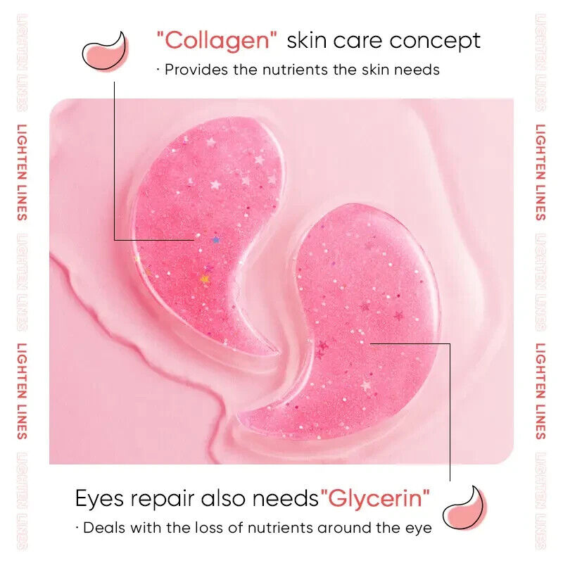 Augen Pads Rose Anti Aging Augenpads Anti-Falten Feuchtigkeit 60 Stück